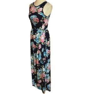 Elise’s Bright Floral maxi summer dress